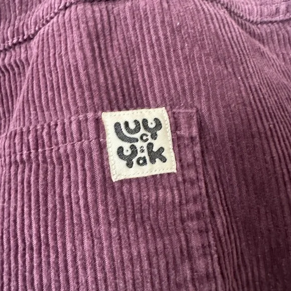 💜 Lucy & Yak Drew Trousers - Organic Corduroy, Plum Perfect - Women's Size 22 - Picture 5 of 7